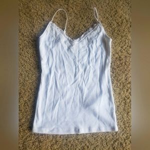Hollister Lace Lined Ribbed Cami Tank Top